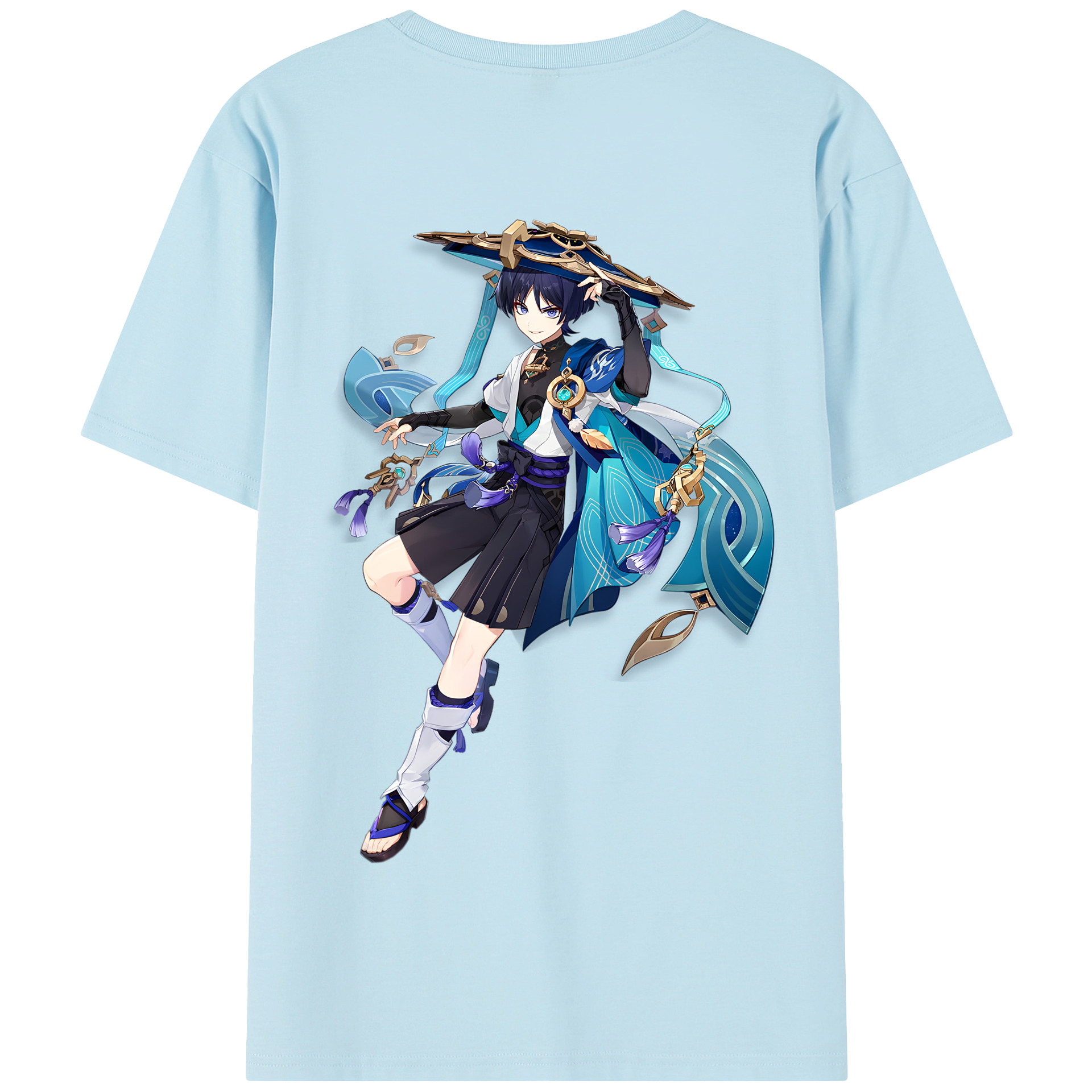 げんし神 さんペい genshin Sanpei 綿100％半袖Tシャツ（背面プリント）